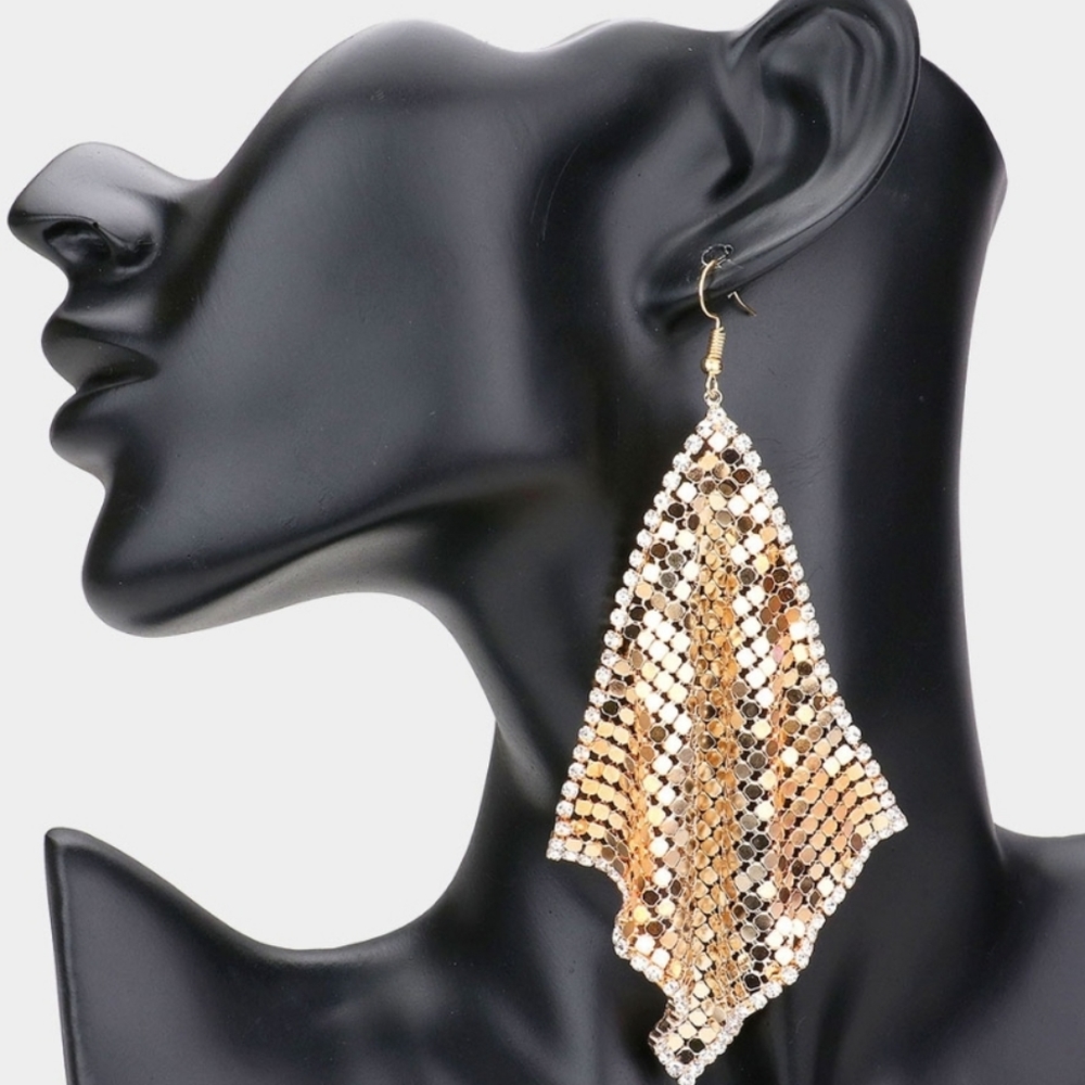 Gold Drapery Earrings